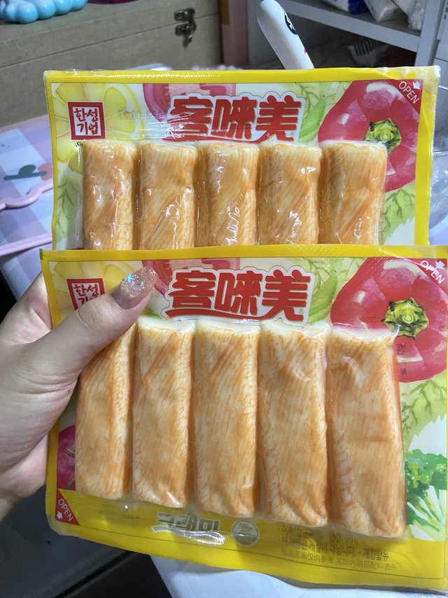 客唻美蟹柳，可以开袋即食的营养午餐！