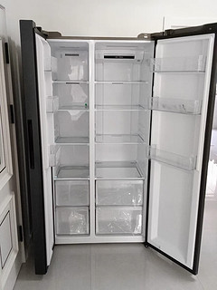 海尔对开门冰箱，真比半挂还能装
