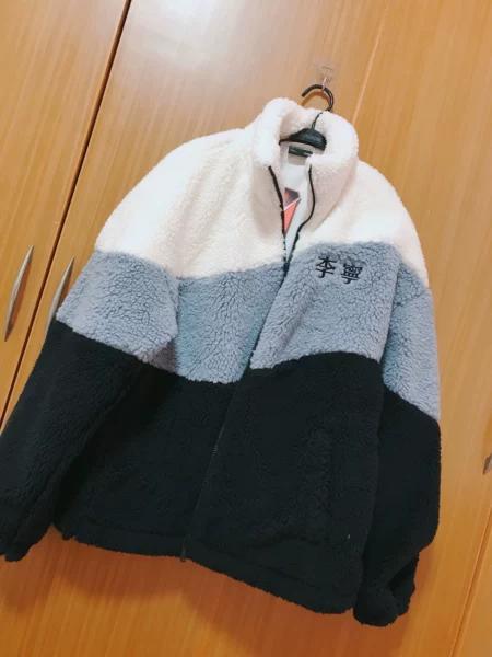 李宁羊羔绒外套男士冬季2022新款加厚棉服