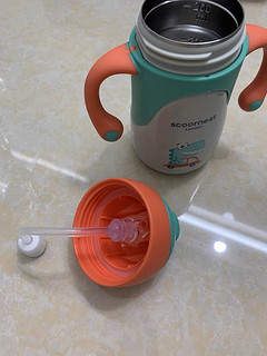 科巢儿童保温杯带吸管两用宝宝鸭嘴杯