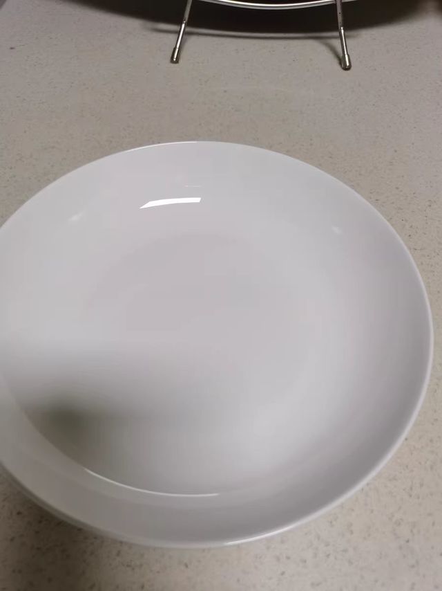 白色骨瓷盘子菜盘家用碟子陶瓷餐盘套装深盘