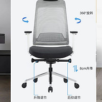 SITZONE上新FILO人体工学椅，S型仿生曲线、升降腰靠、全椅多部位可调