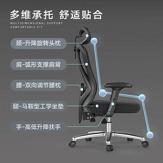 黑白调（Hbada） 黑白调P3 人体工学椅电脑