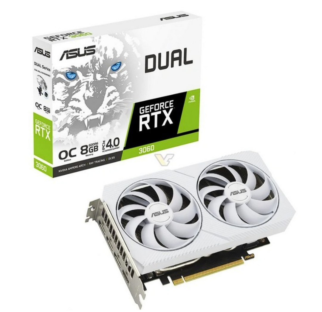 华硕发布两款“新”RTX 3060/Ti DUAL 非公卡,白色披风、显存有升有降