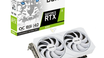 华硕发布两款“新”RTX 3060/Ti DUAL 非公卡，白色披风、显存有升有降