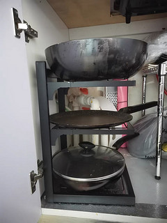 很结实的厨房锅具置物架