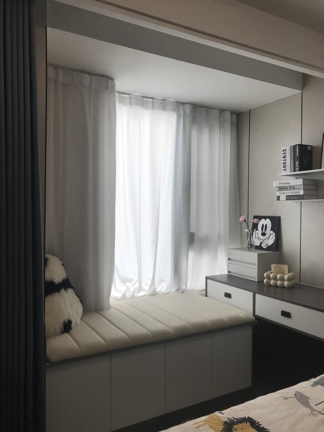 网购飘窗纱帘安全下车