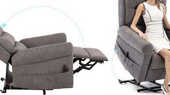 恒林上线多功能单人沙发，大角度电动后仰+助起功能+加宽加大设计