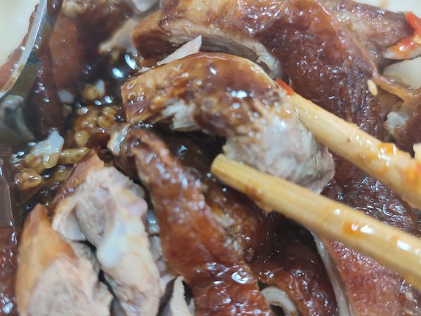 烤鸭饭的酱是真的很下饭！