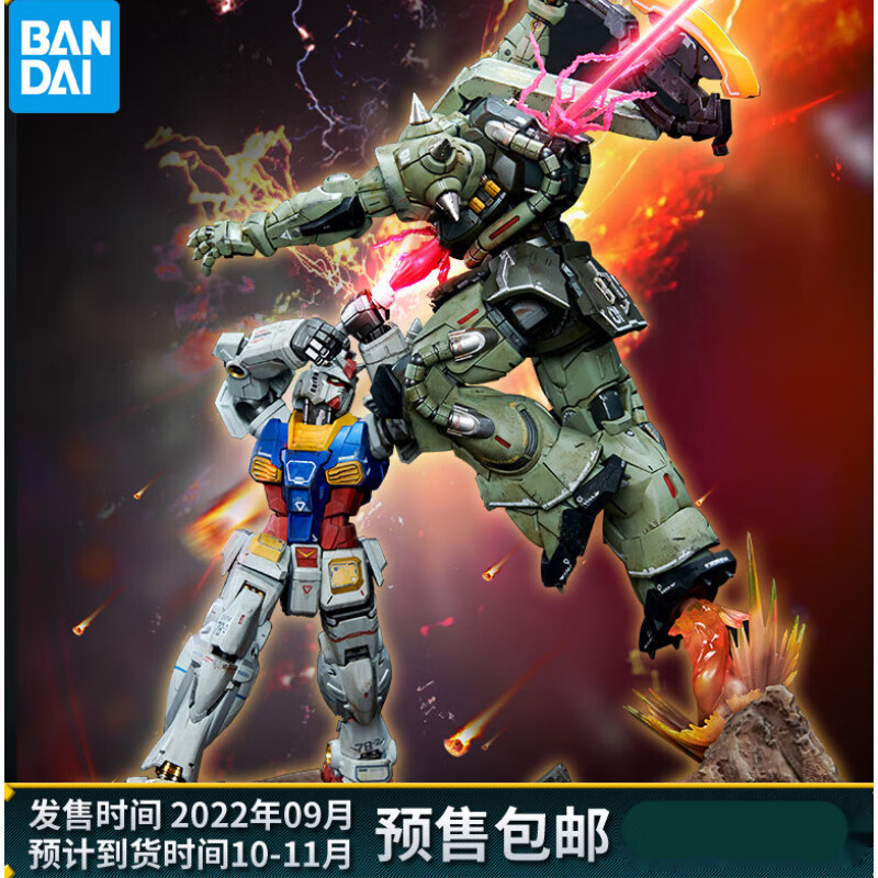 大事件，万代BNF DX高达VS扎古II成品模型开箱体验_模型_什么值得买