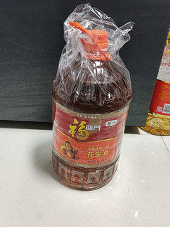 福临门 食用油 浓香压榨一级 花生油6.18L 