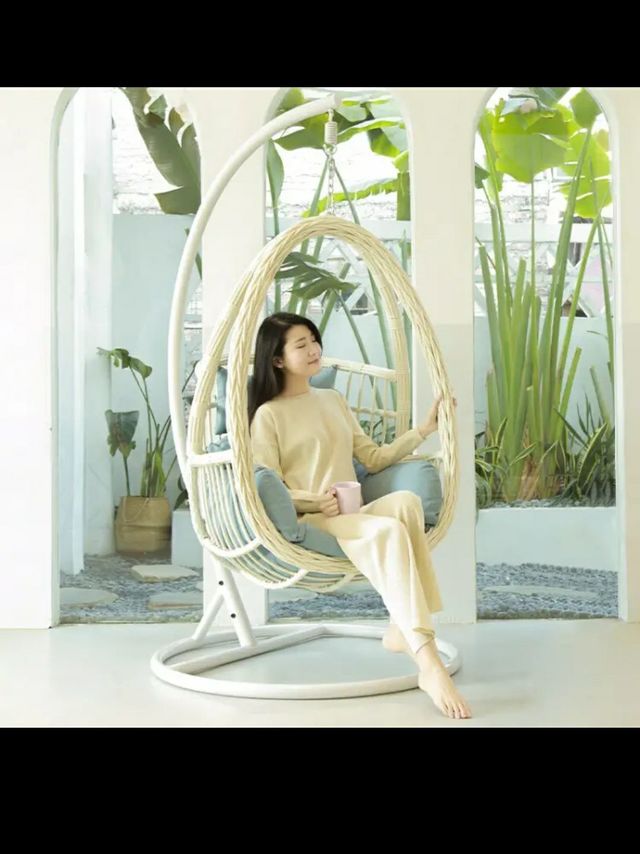 我的省钱绝活 紫叶（ziye）吊篮藤椅成人室