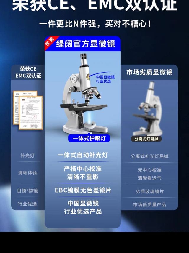 光学显微镜生物儿童科学实验中学生10000家