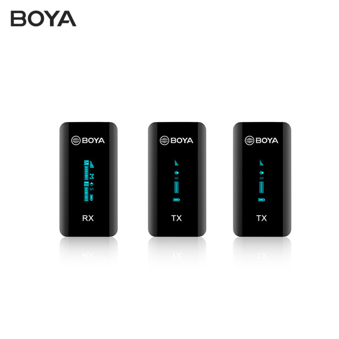 BOYA 博雅BY-XM6一拖二无线领夹麦克风,高颜值性能小钢炮,视频入门必备好物
