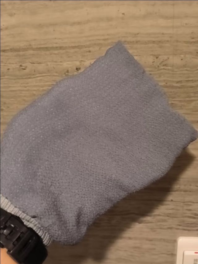 双面搓澡巾