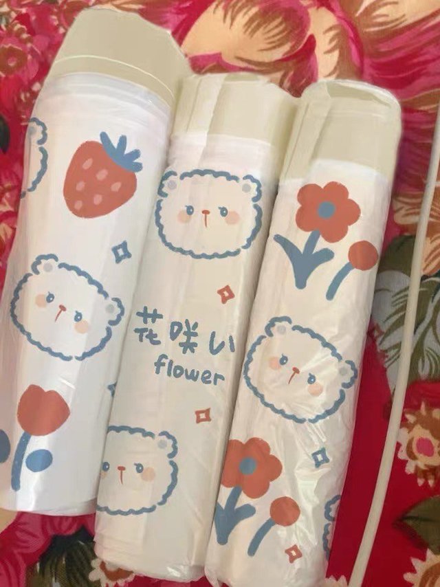 可爱又好用的抽绳垃圾袋！