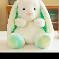网红彩虹兔兔子毛绒公仔安抚玩偶睡觉抱娃娃床上安抚抱女生日礼物