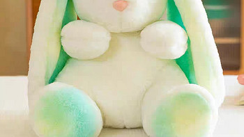 网红彩虹兔兔子毛绒公仔安抚玩偶睡觉抱娃娃床上安抚抱女生日礼物