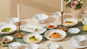 佳佰祈月浮雕餐具 丨美食与美器让用餐更愉快