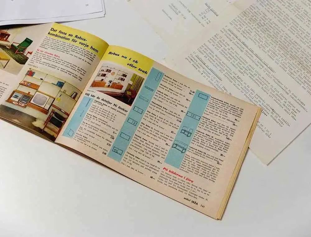 1981 年宜家推出的 Tullanes 沙发说明书. 图片来自：Handelsblatt