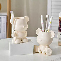 可爱暴力熊办公桌摆件创意笔筒办公室桌面装饰品儿童女孩生日礼物