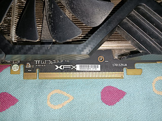 讯景大黑狼rx580矿卡外观