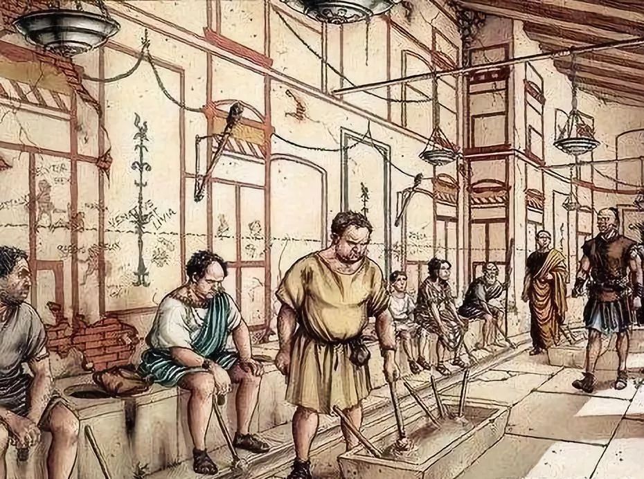 古罗马公厕·公用清洁棒