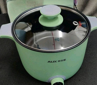 AUX 电煮锅多用途锅2.5L煎涮一体锅