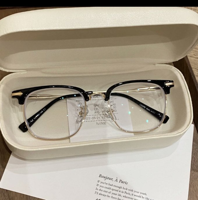 重磅来袭半框金丝眼镜我真的爱了