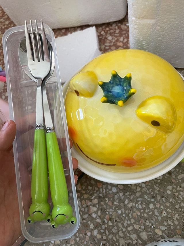 泡面碗见过，但是有没有见过青蛙碗可以泡面