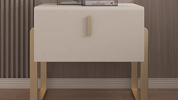 床头柜轻奢现代简约 北欧皮艺网红ins储物柜意式高端全实木床边柜
