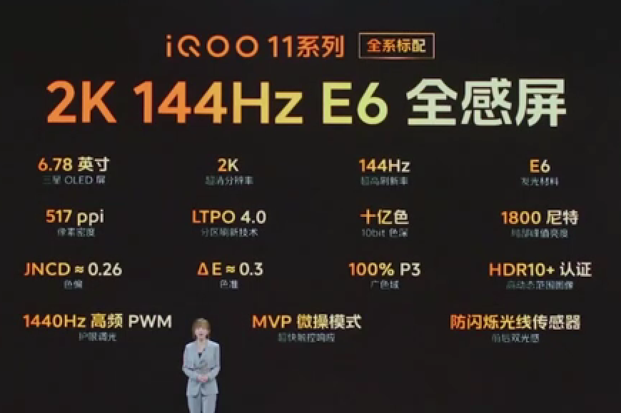 iQOO 11 系列发布，骁龙8 Gen2、V2自研芯、全系 2K 144Hz E6 全感屏