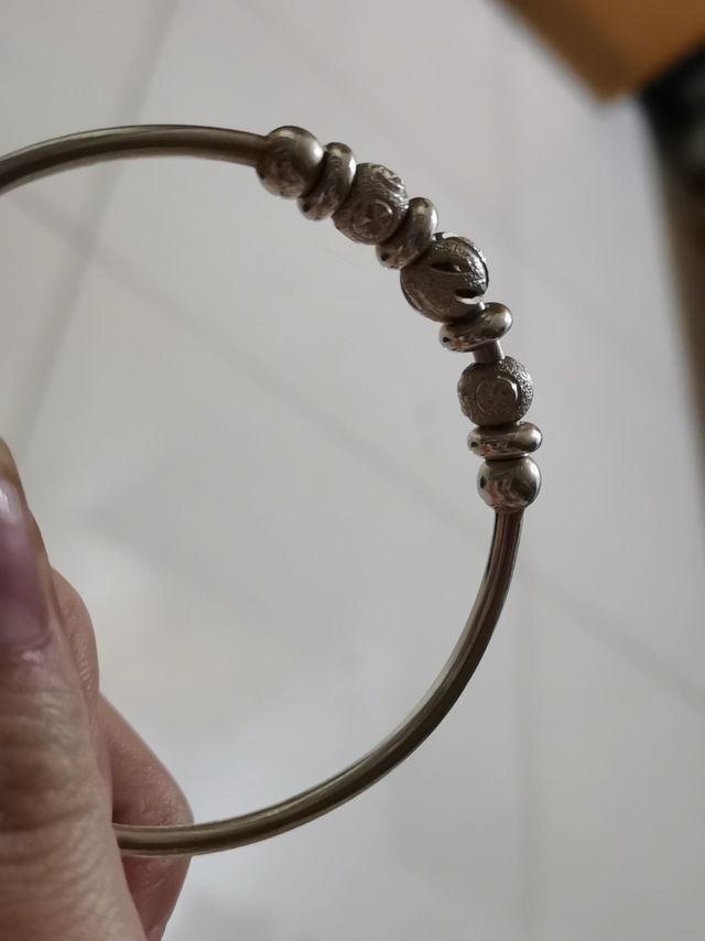 纯银饰转运珠手镯