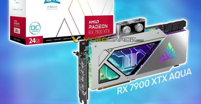华擎发布 Radeon RX 7900 XTX AQUA 水冷非公版显卡
