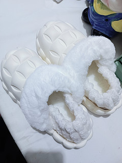 奶白色棉拖鞋‼️可拆洗的冬季好物🔥