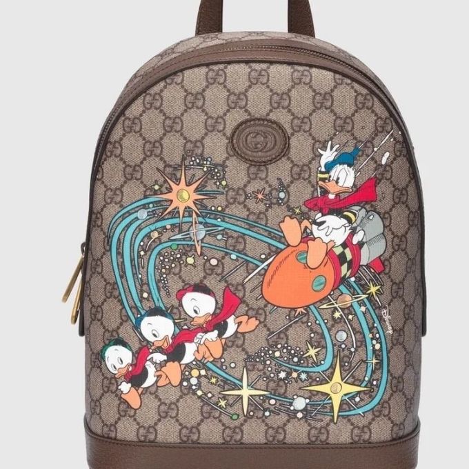 古驰双肩背包怎么样 gucci唐老鸭系列双肩包_什么值得买