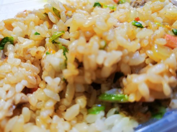 美味的羊肉炒饭。
