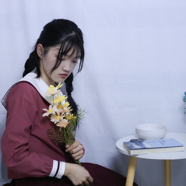 胡桃木的一套温柔水手服告白，太美啦！