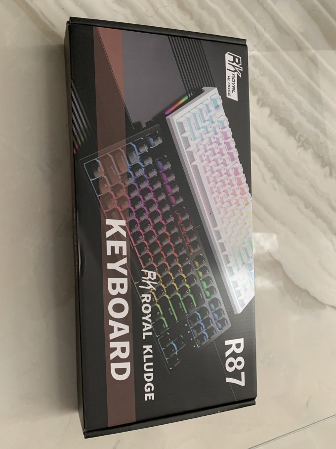 ROYAL KLUDGER87键盘怎么样 RK R87机械键盘k黄单色白光到手初体验_什么值得买