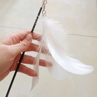 猫咪超爱两节可伸缩的羽毛逗猫棒