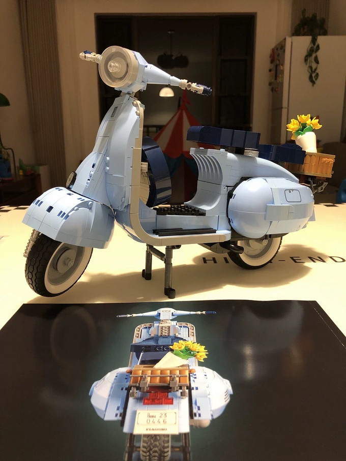 樂高拼插積木怎麼樣 樂高10298vespa125踏板摩托_什麼值得買