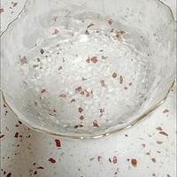 法兰晶日式金边锤纹玻璃碗蔬菜沙拉碗