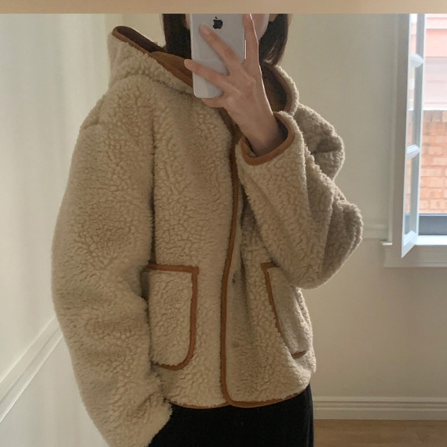 小个子女生福音，超好看的羊羔毛外套