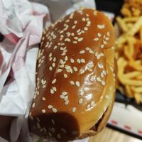 这个汉堡真的很好吃哦