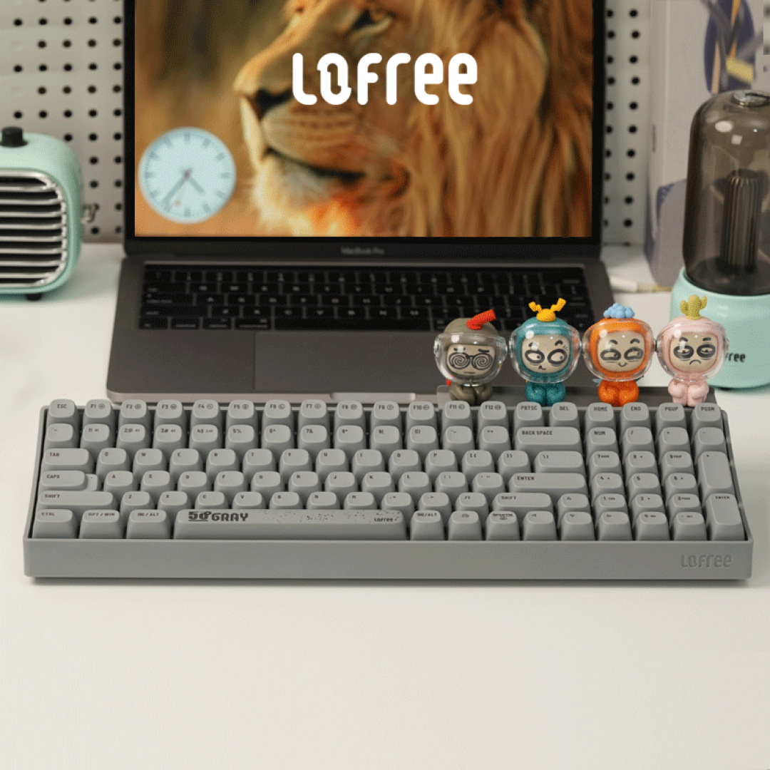 小巧更便携,Lofree洛斐水泥灰机械键盘+山东舰键帽让我感到爱不释手