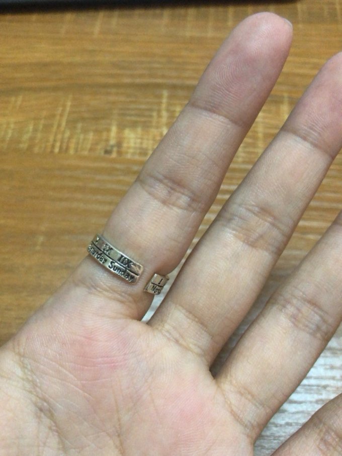 鑫锦双福银戒指
