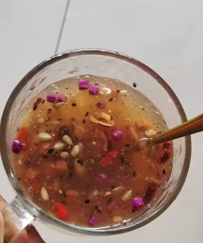 胶质浓郁软糯香甜的坚果藕粉
