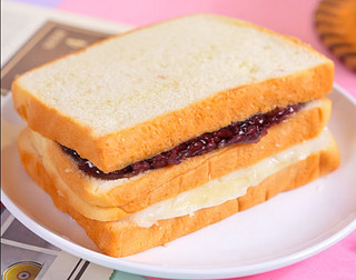 千丝3+2紫米吐司面包办公室点心休闲早餐糕