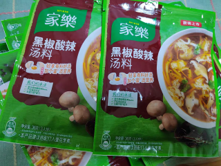 酸，辣，鲜家樂速食黑胡椒酸辣汤调料