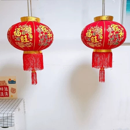 新款大红灯笼吊灯中国风挂饰过年新年装饰
